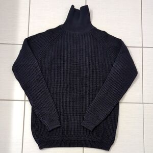 Zara Chunky Knit Cotton Turtle Neck Sweater